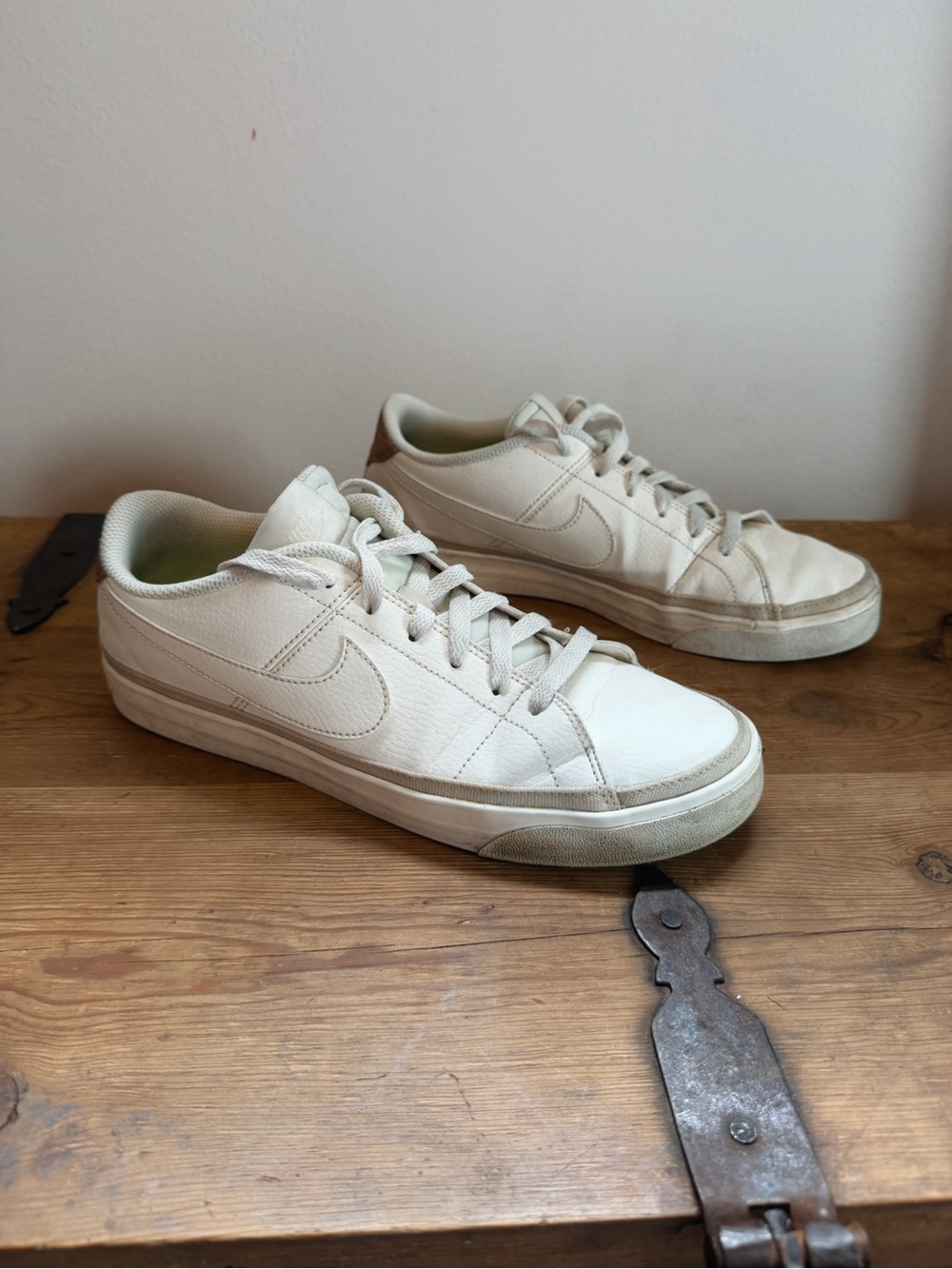 Nike Women’s White Low-Top Leather Sneakers